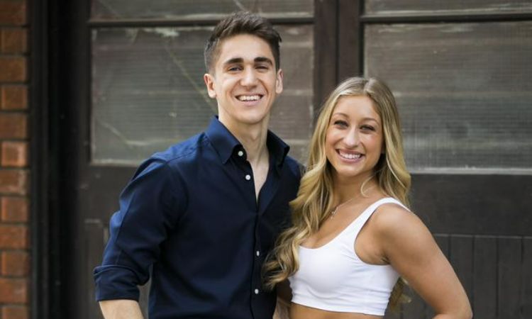 Briar Nolet with her ex-boyfriend, Myles Erlick. 